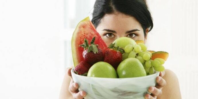 Froitas e froitas para a perda de peso
